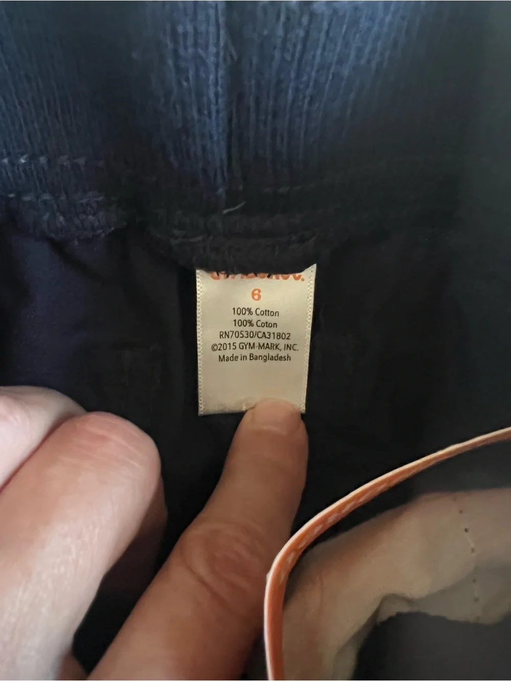 NWT Gymboree Boys Pull On Cargo Navy Blue Pants Elastic Waistband Size 6
